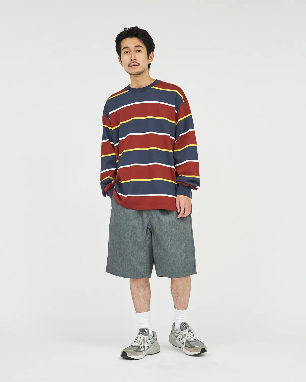 FreshService / MULTI BORDER L/S TEE (FSC253-70133)