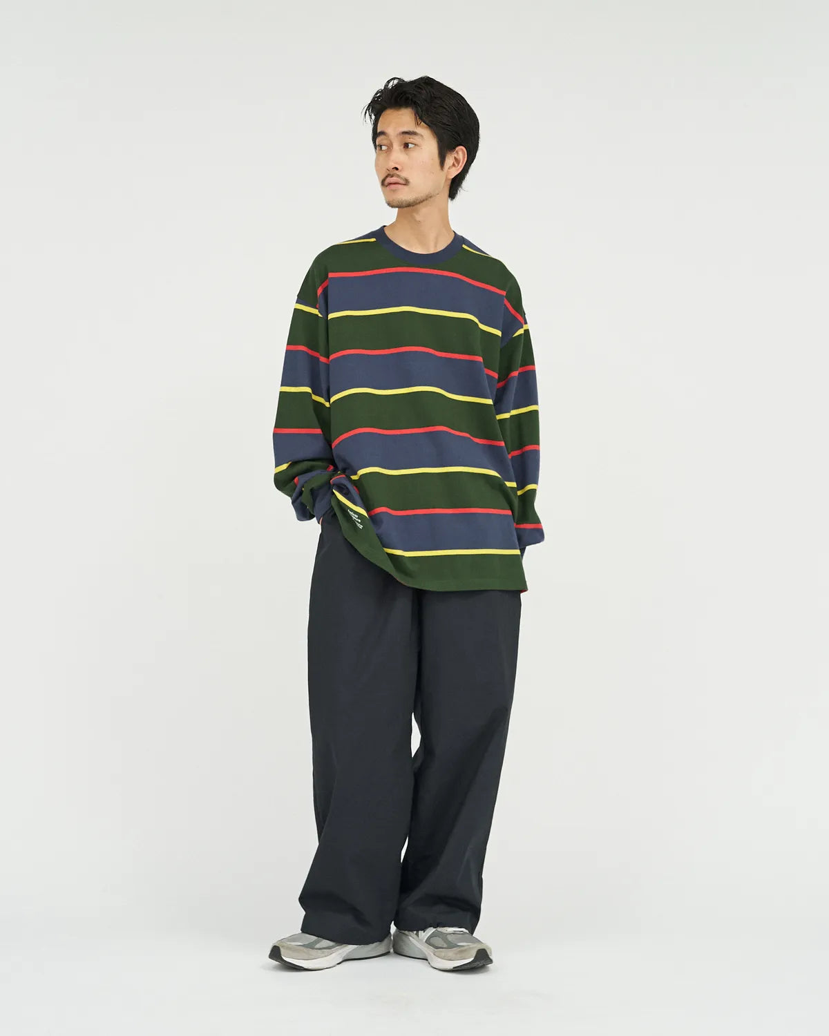 FreshService / MULTI BORDER L/S TEE (FSC253-70133)
