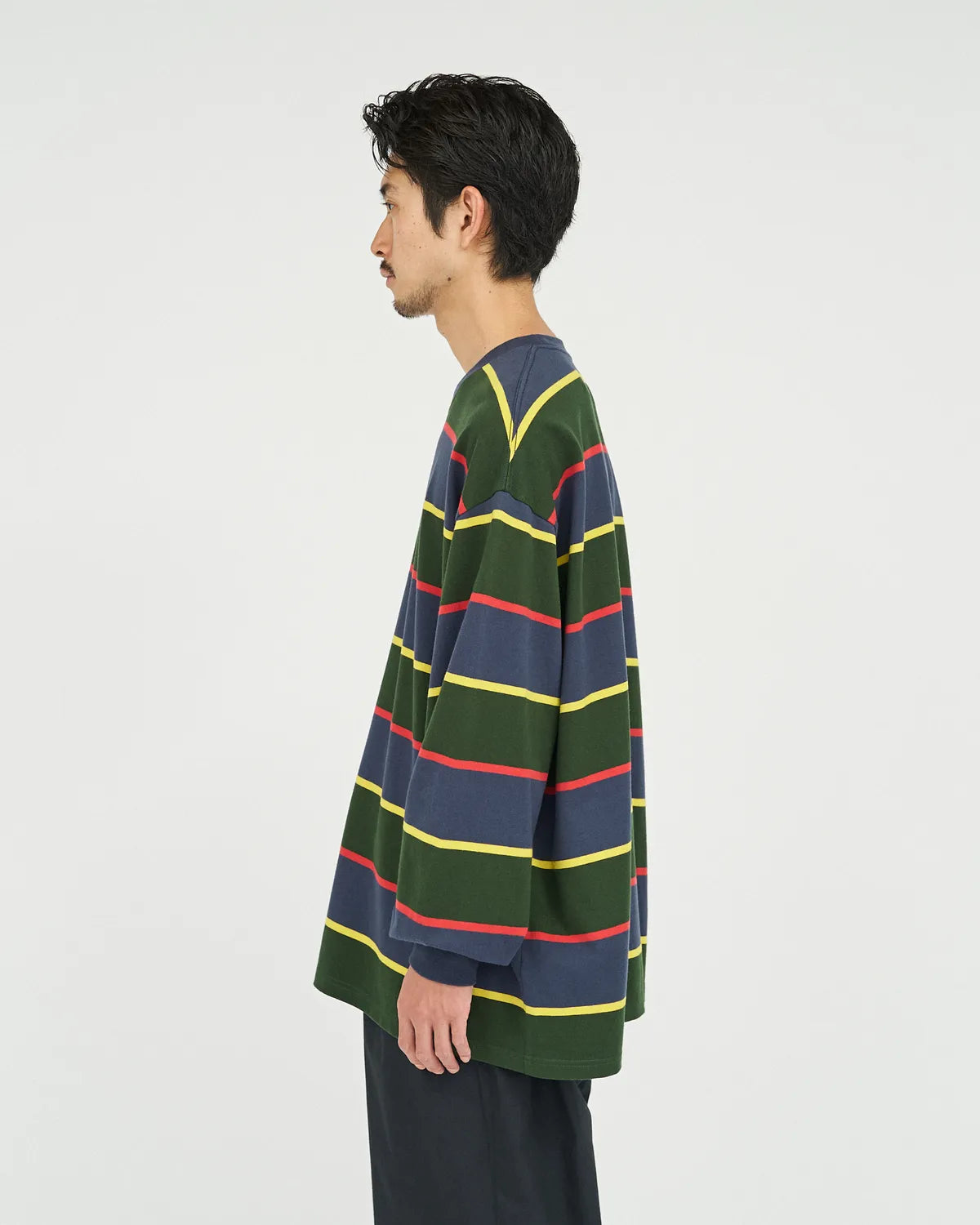 FreshService / MULTI BORDER L/S TEE (FSC253-70133)