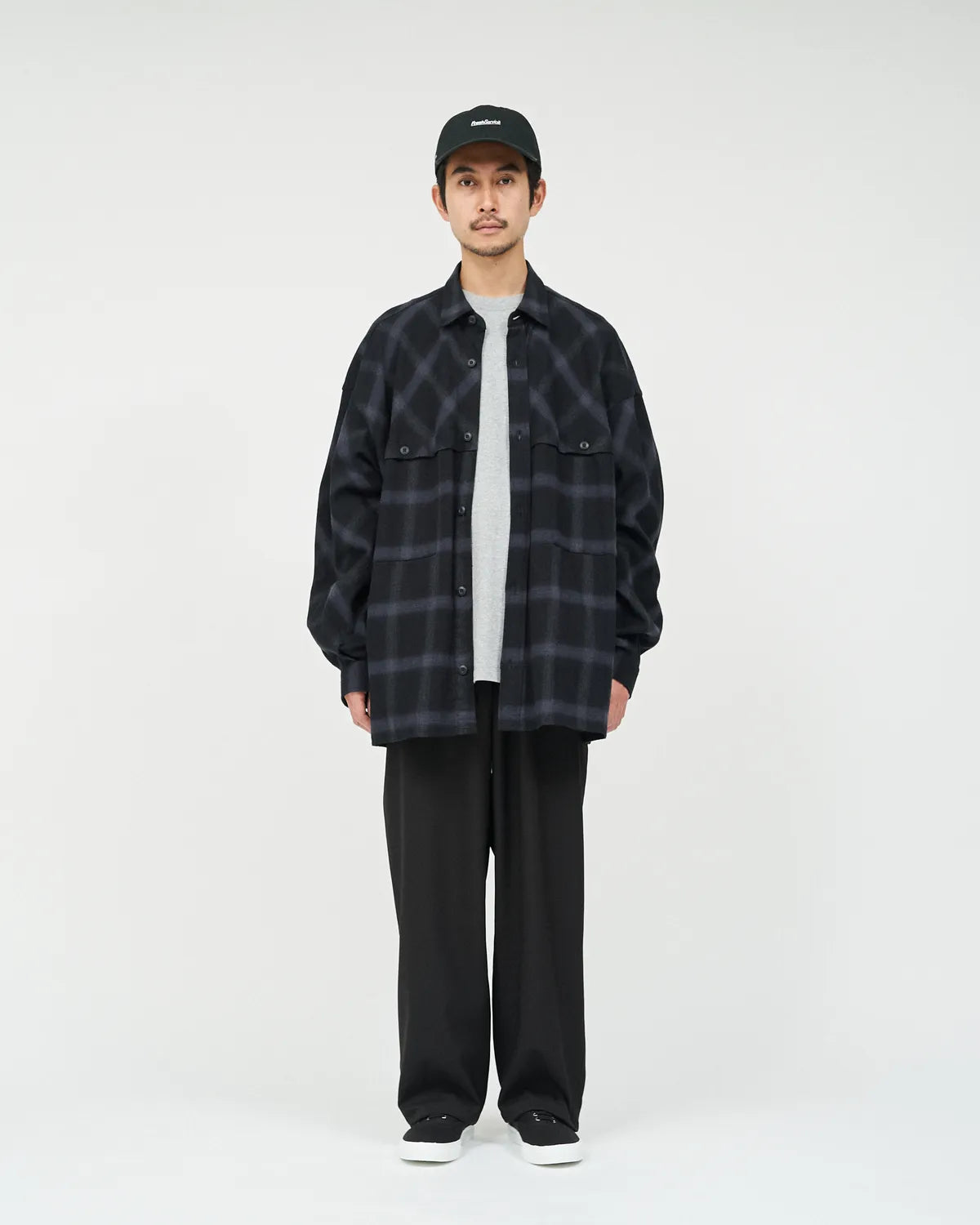 FreshService / FLANNEL CHECK OVER YOKE SHIRT (FSC253-50129)