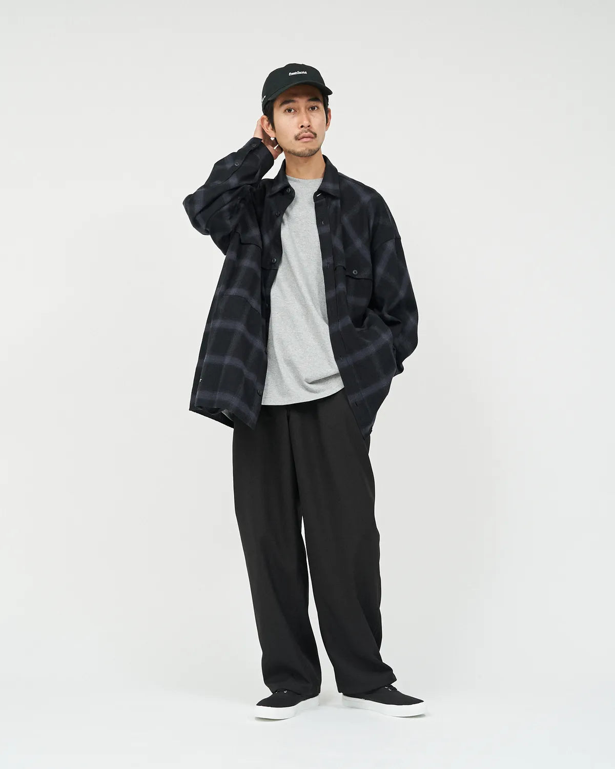 FreshService / FLANNEL CHECK OVER YOKE SHIRT (FSC253-50129)