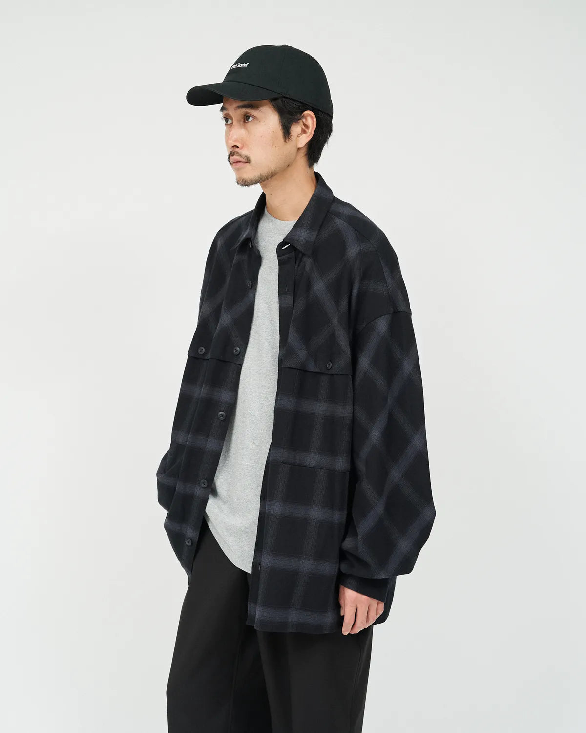 FreshService / FLANNEL CHECK OVER YOKE SHIRT (FSC253-50129)