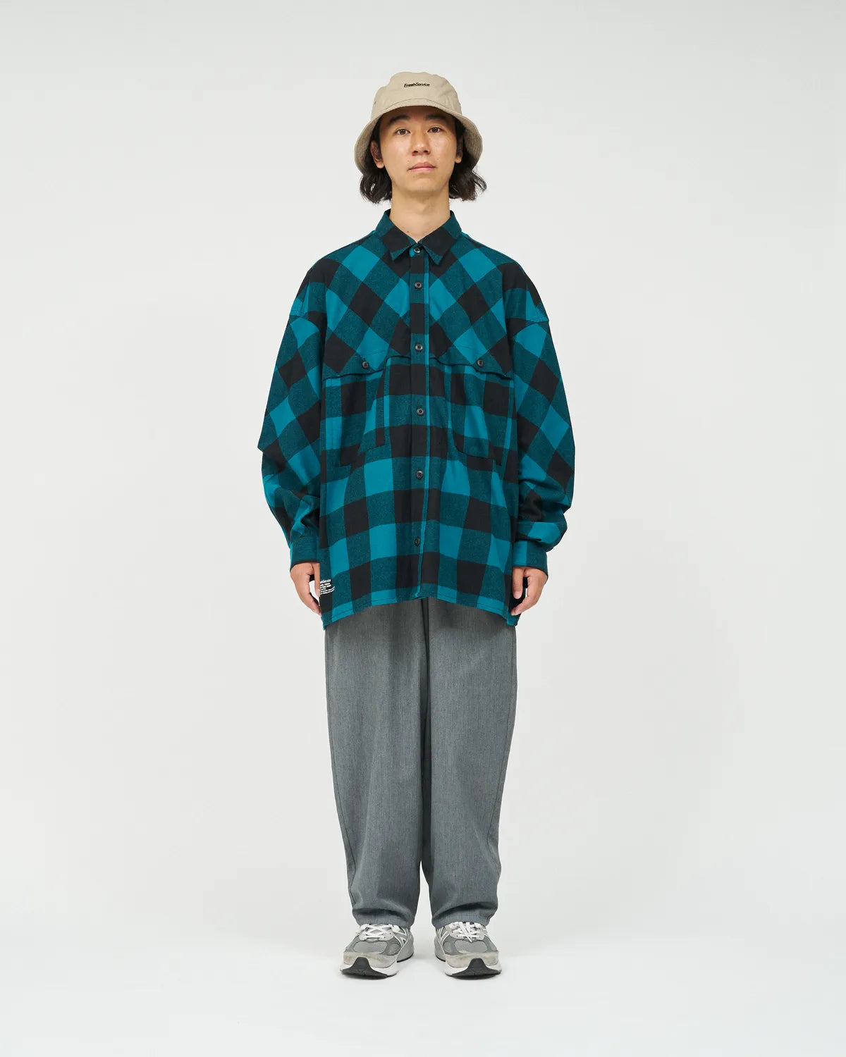 FreshService / FLANNEL CHECK OVER YOKE SHIRT (FSC253-50129)
