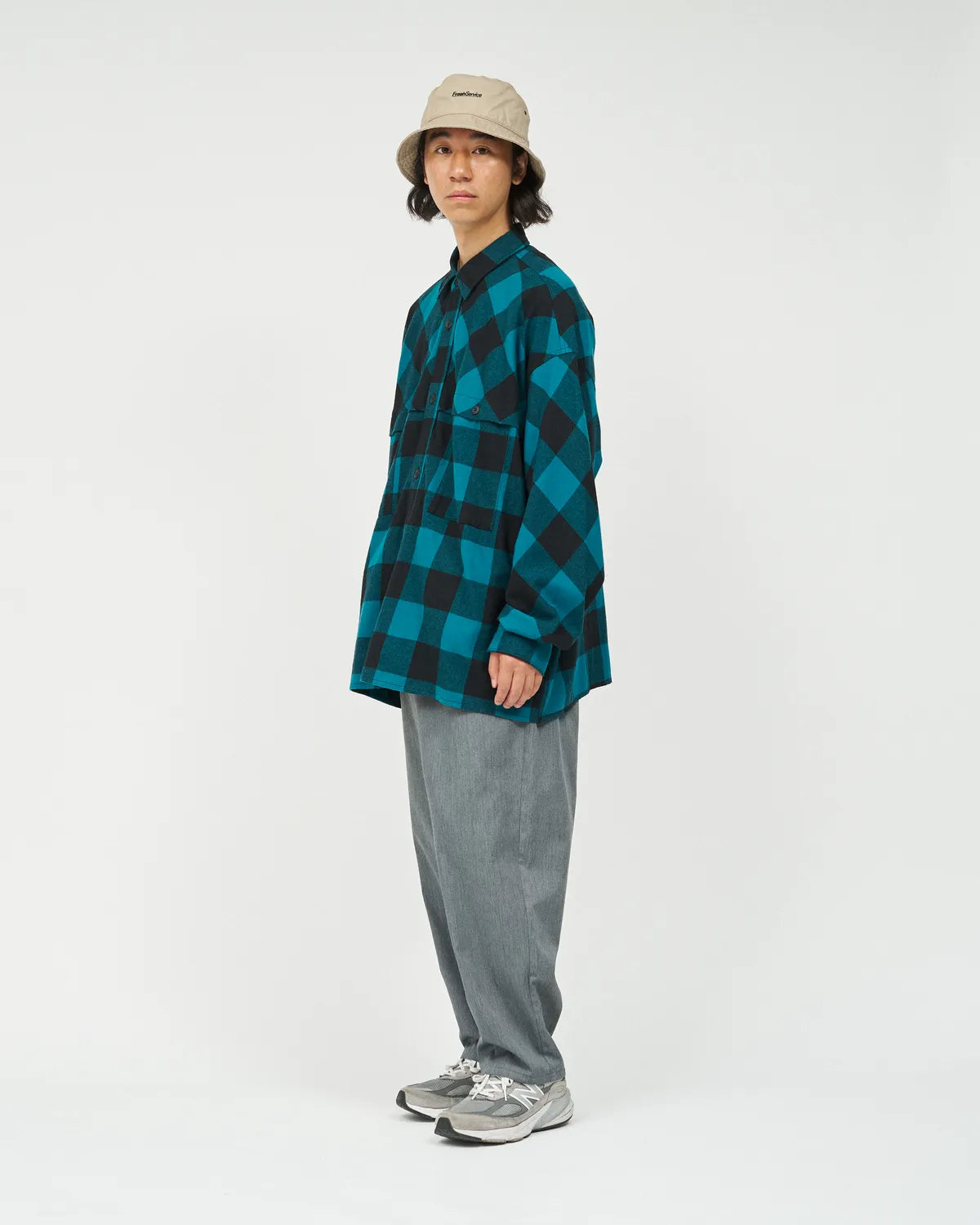 FreshService / FLANNEL CHECK OVER YOKE SHIRT (FSC253-50129)