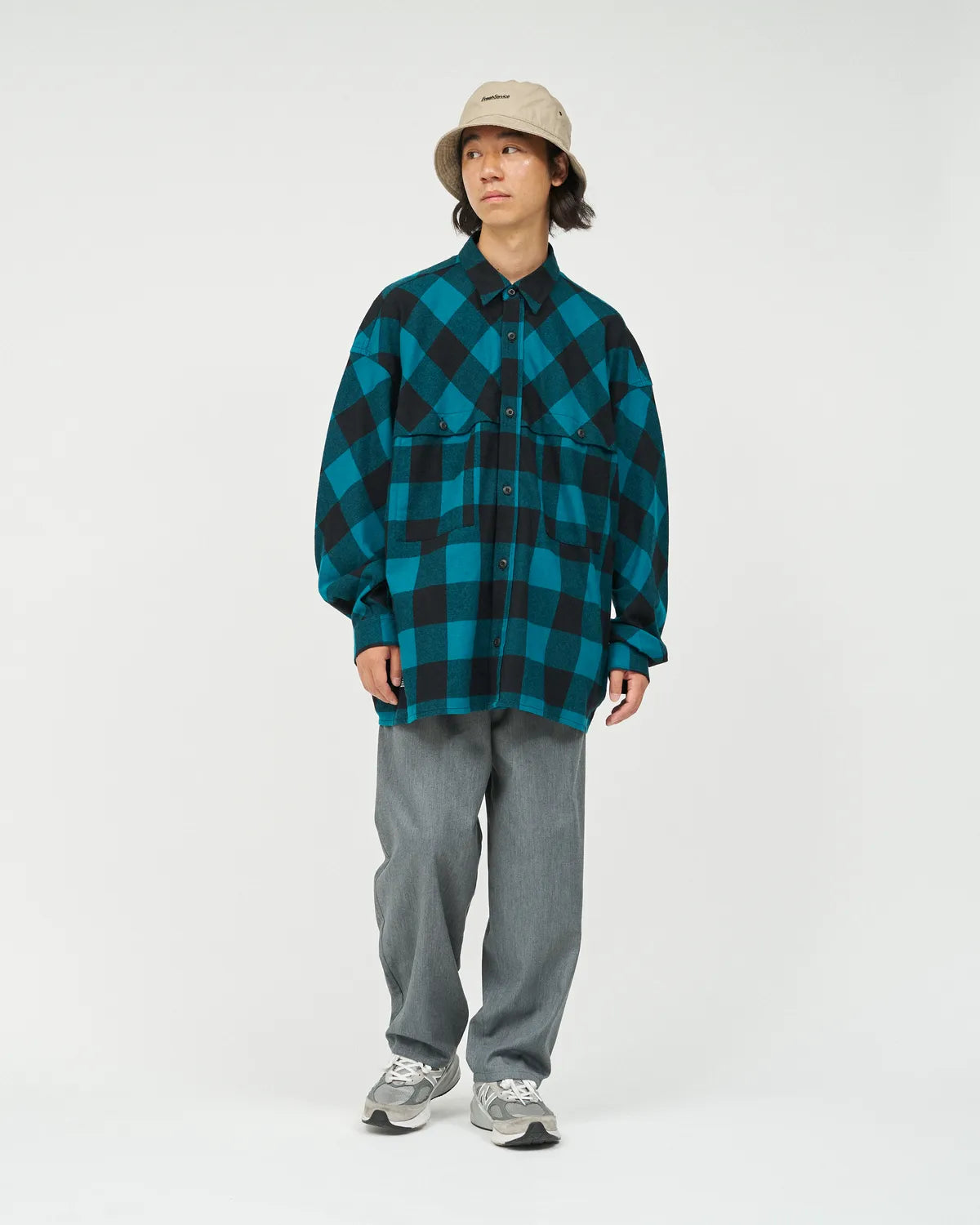 FreshService / FLANNEL CHECK OVER YOKE SHIRT (FSC253-50129)