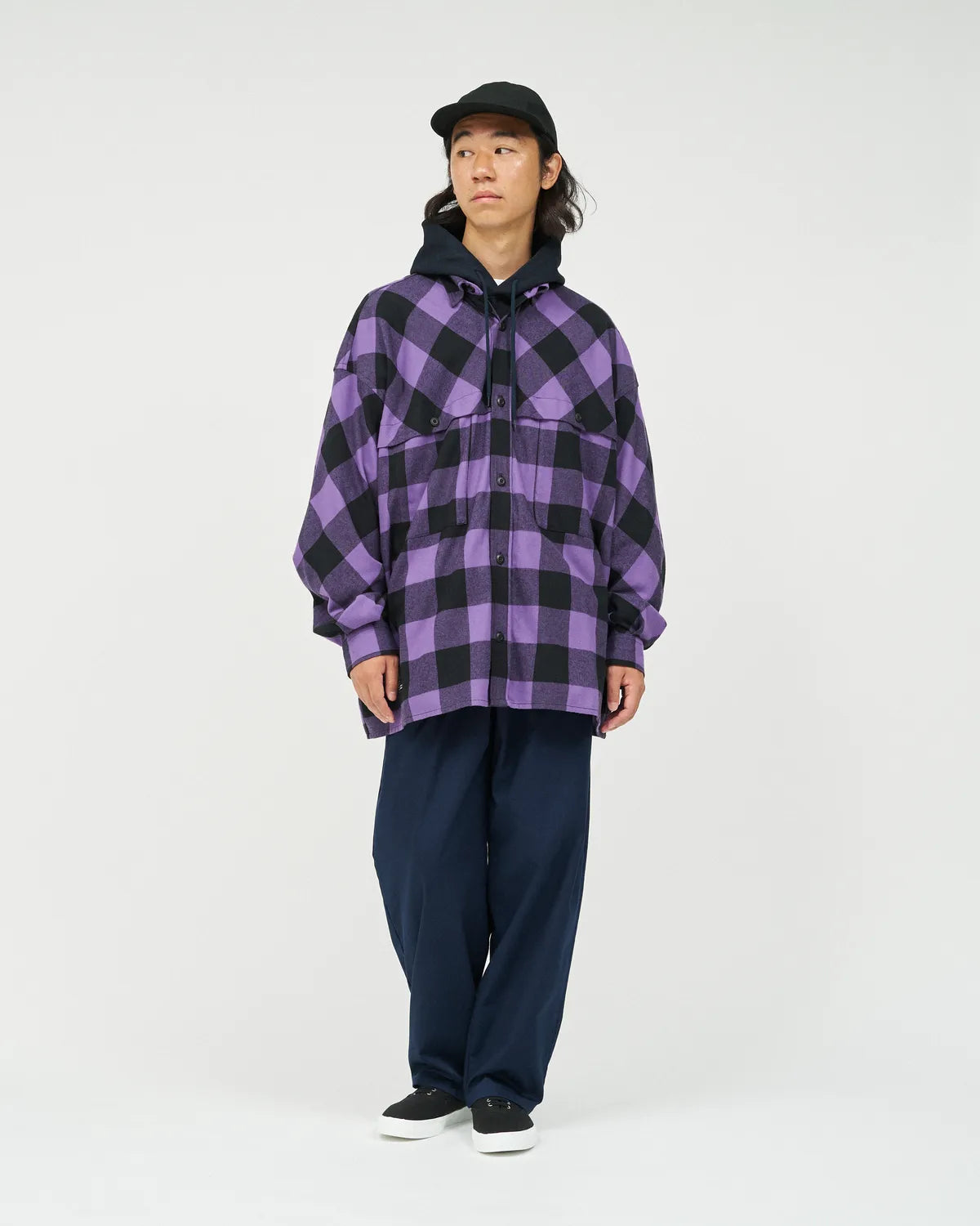 FreshService / FLANNEL CHECK OVER YOKE SHIRT (FSC253-50129)