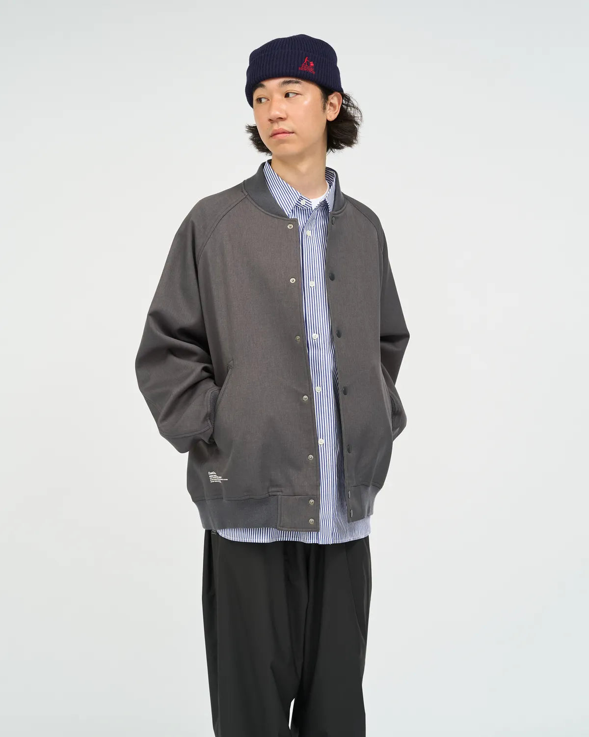 FreshService / DOWN FABRIC VARSITY JACKET (FSC263-30050)