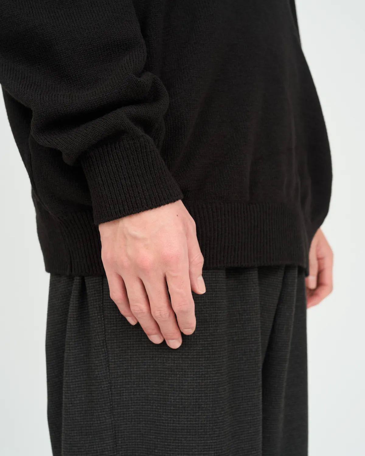 FreshService / THERMAL JERSEY HARF ZIP KNIT (FSC263-80009)