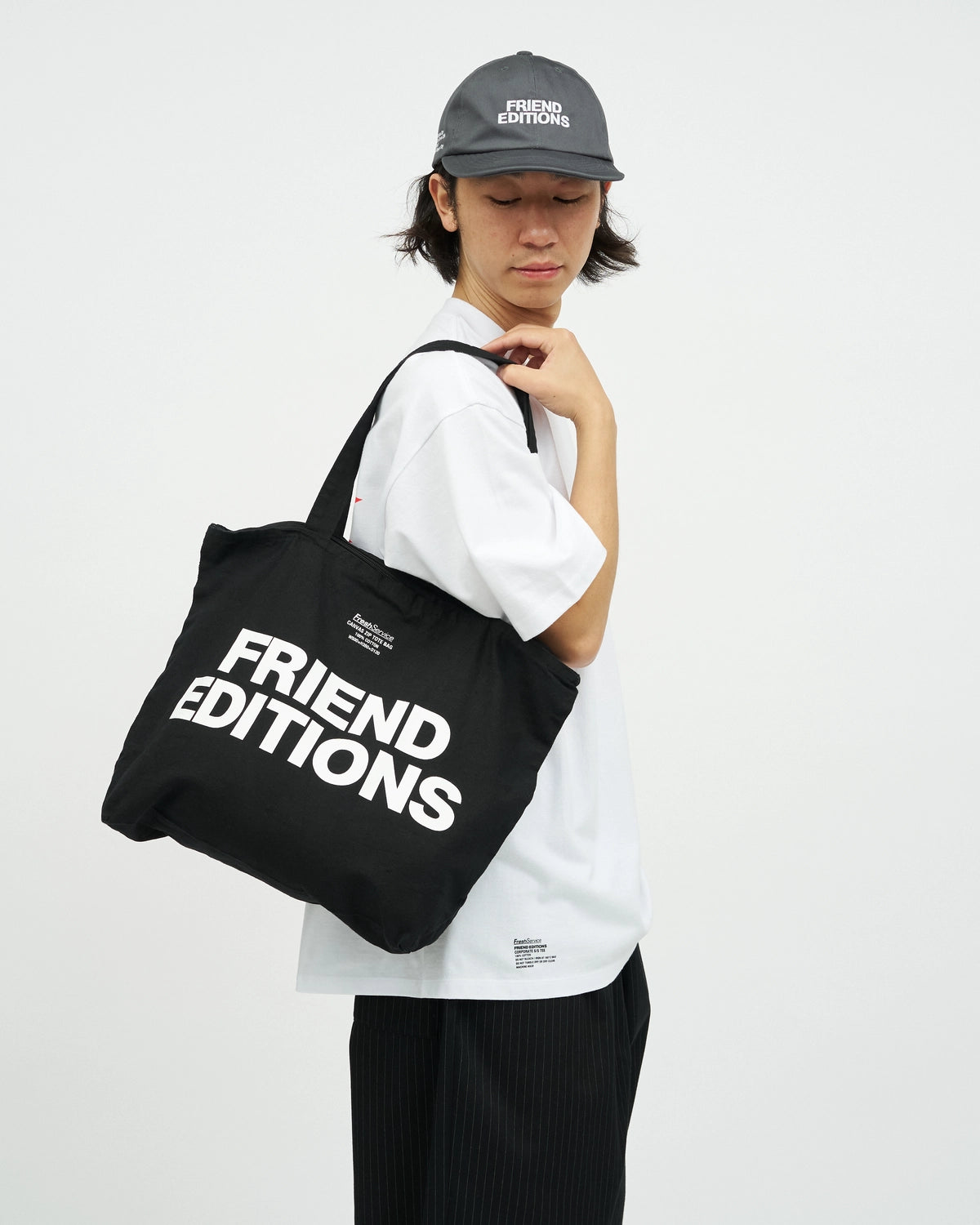 FreshService / FRIEND EDITIONS CANVAS ZIP TOTE BAG (FSP261-90091FE)
