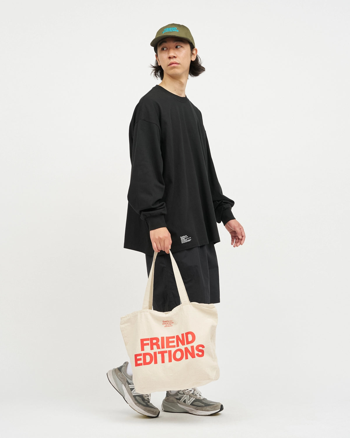 FreshService / FRIEND EDITIONS CANVAS ZIP TOTE BAG (FSP261-90091FE)
