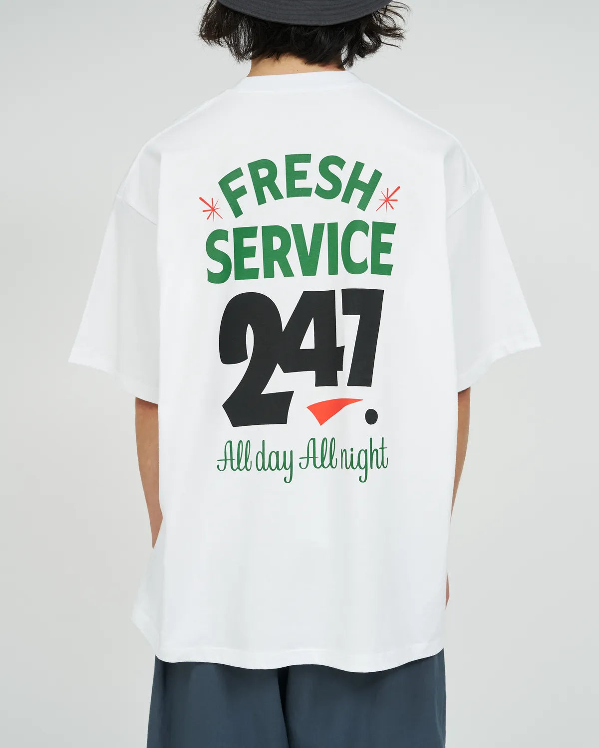 FreshService / CORPORATE PRINTED S/S TEE "ALL DAY ALL NIGHT" (FSC261-70152)