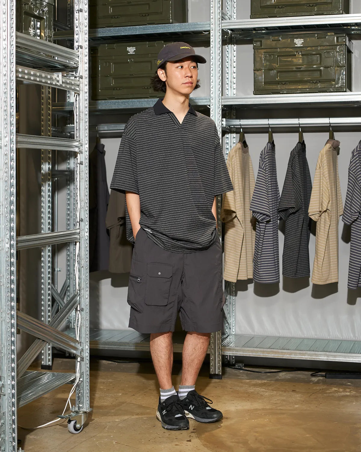 FreshService / CONPACT DRY BORDER V-NECK POLO (FSC262-70120)