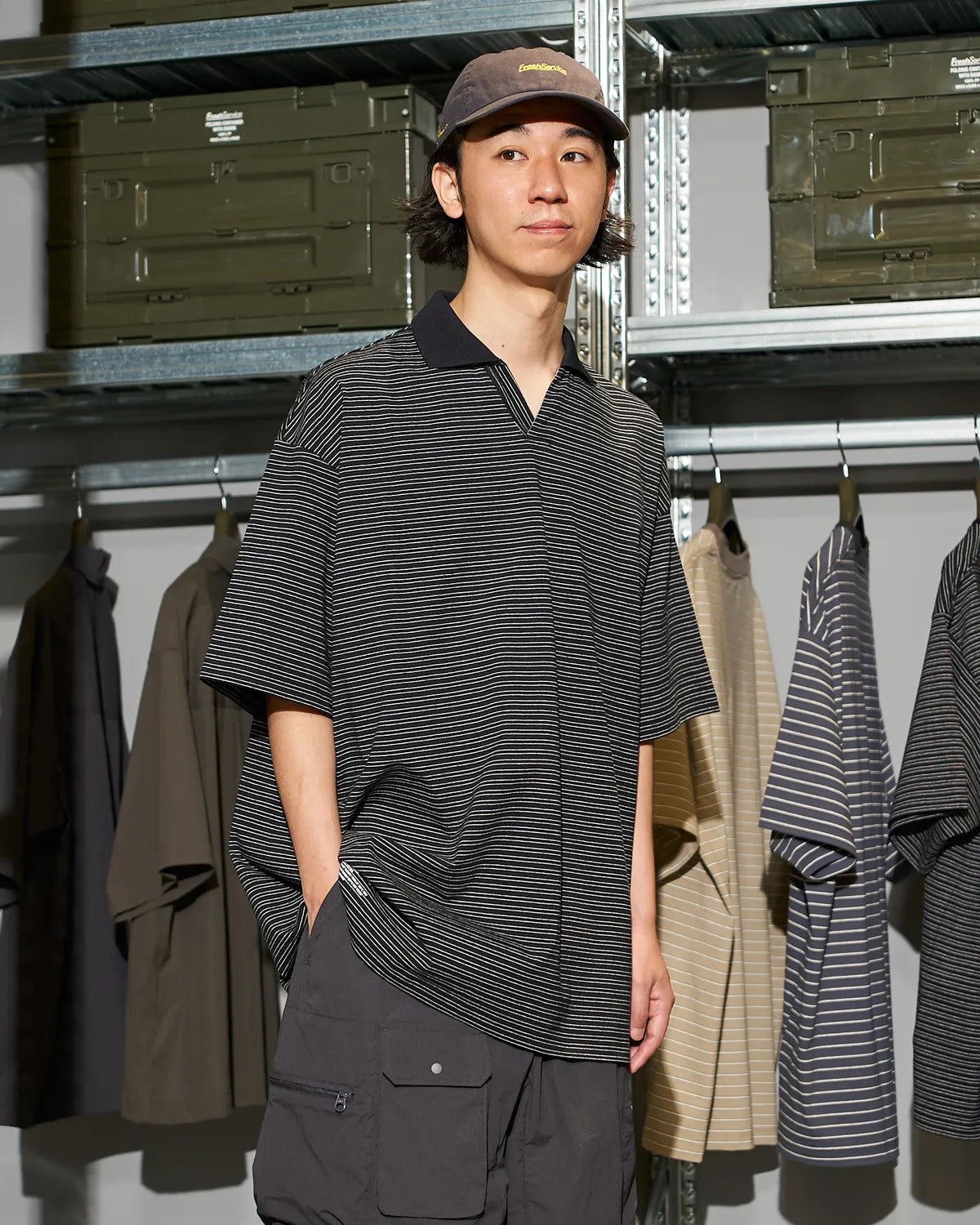 FreshService / CONPACT DRY BORDER V-NECK POLO (FSC262-70120)