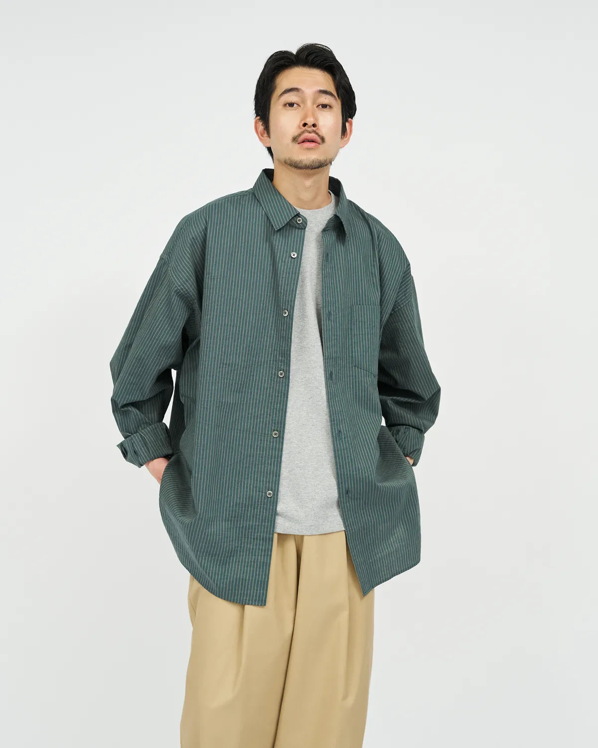 FreshService / HRAFTeX® L/S STRIPE SHIRT (FSC262-50007)