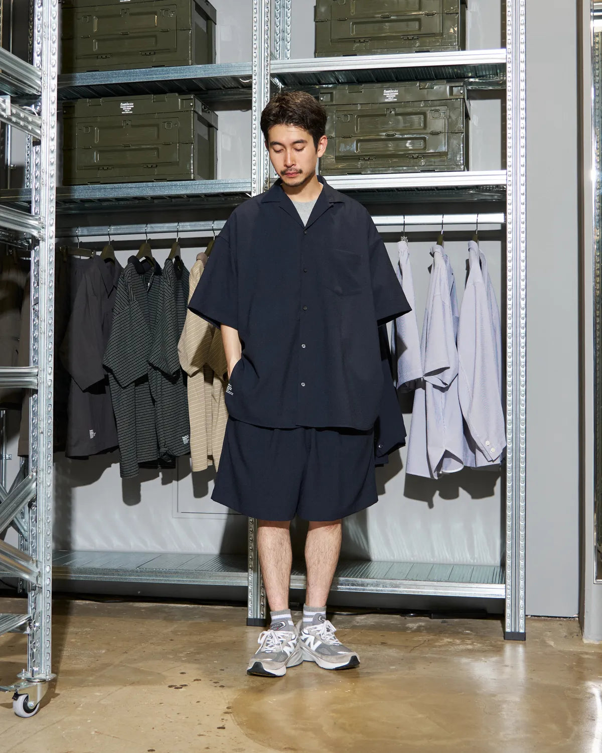 FreshService / SEERSUCKER STRIPE EASY SHORTS (FSC262-40114)