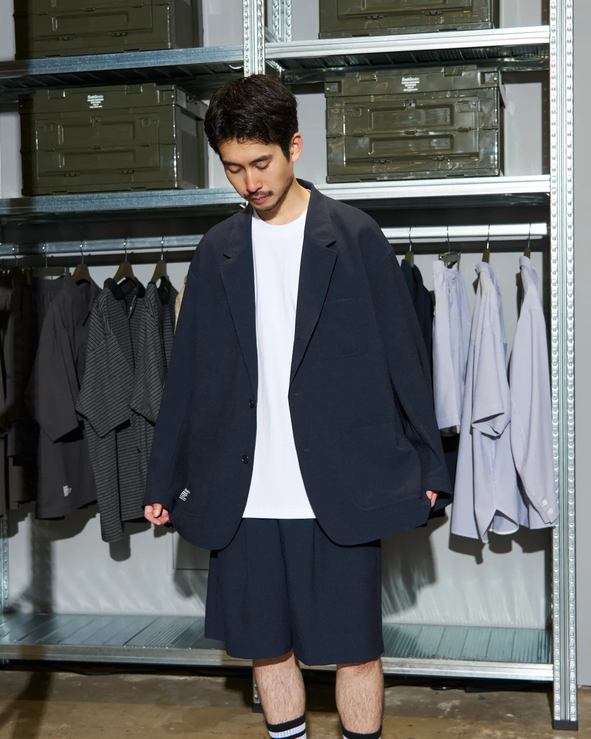 FreshService / SEERSUCKER STRIPE BLAZER (FSC262-20112)