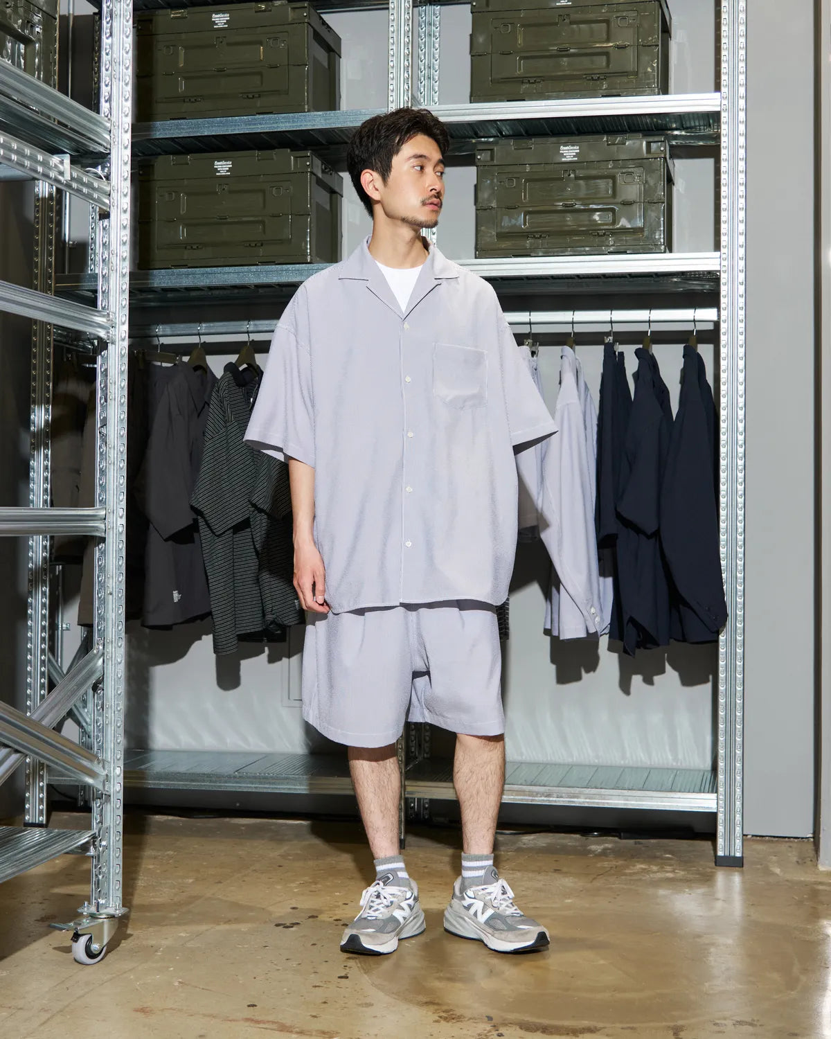 FreshService / SEERSUCKER STRIPE EASY SHORTS (FSC262-40114)