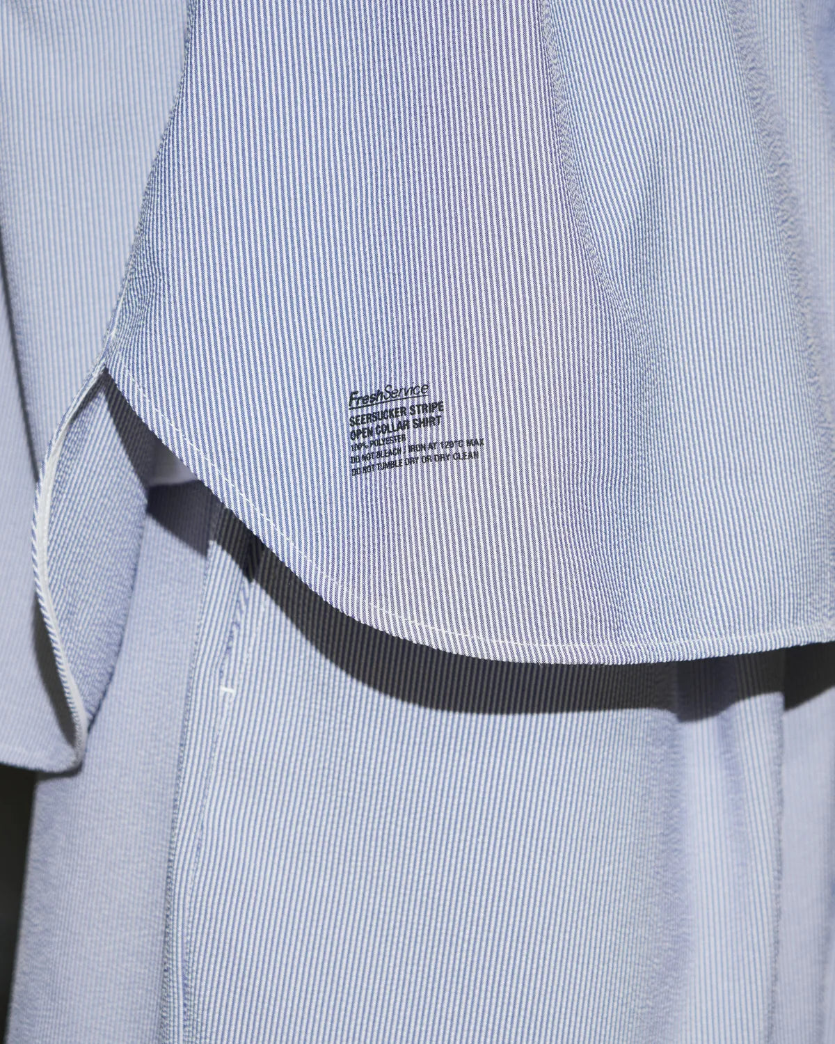 FreshService / SEERSUCKER STRIPE OPEN COLLAR SHIRT (FSC262-50113)