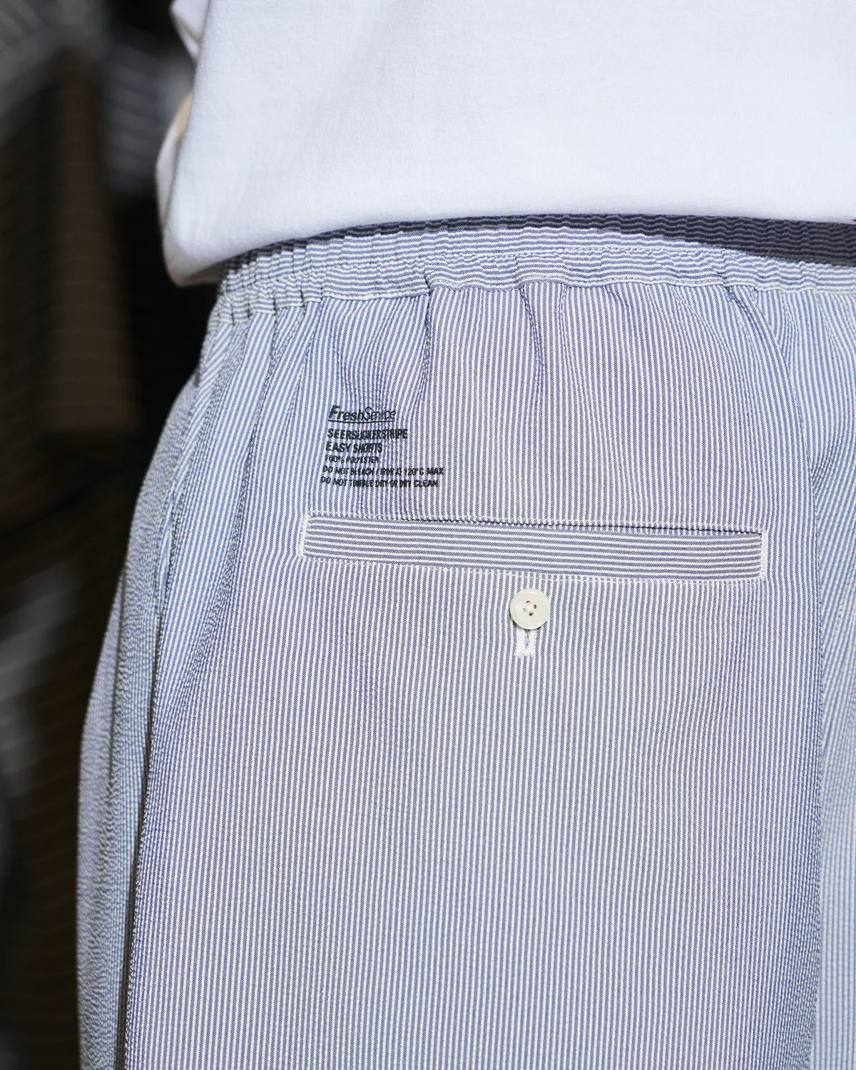FreshService / SEERSUCKER STRIPE EASY SHORTS (FSC262-40114)