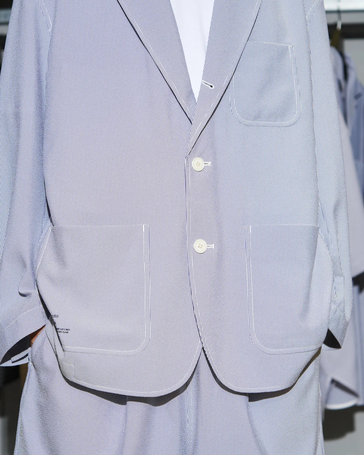 FreshService / SEERSUCKER STRIPE BLAZER (FSC262-20112)