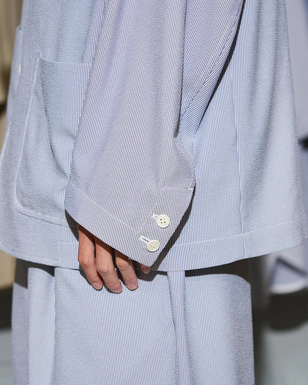 FreshService / SEERSUCKER STRIPE BLAZER (FSC262-20112)
