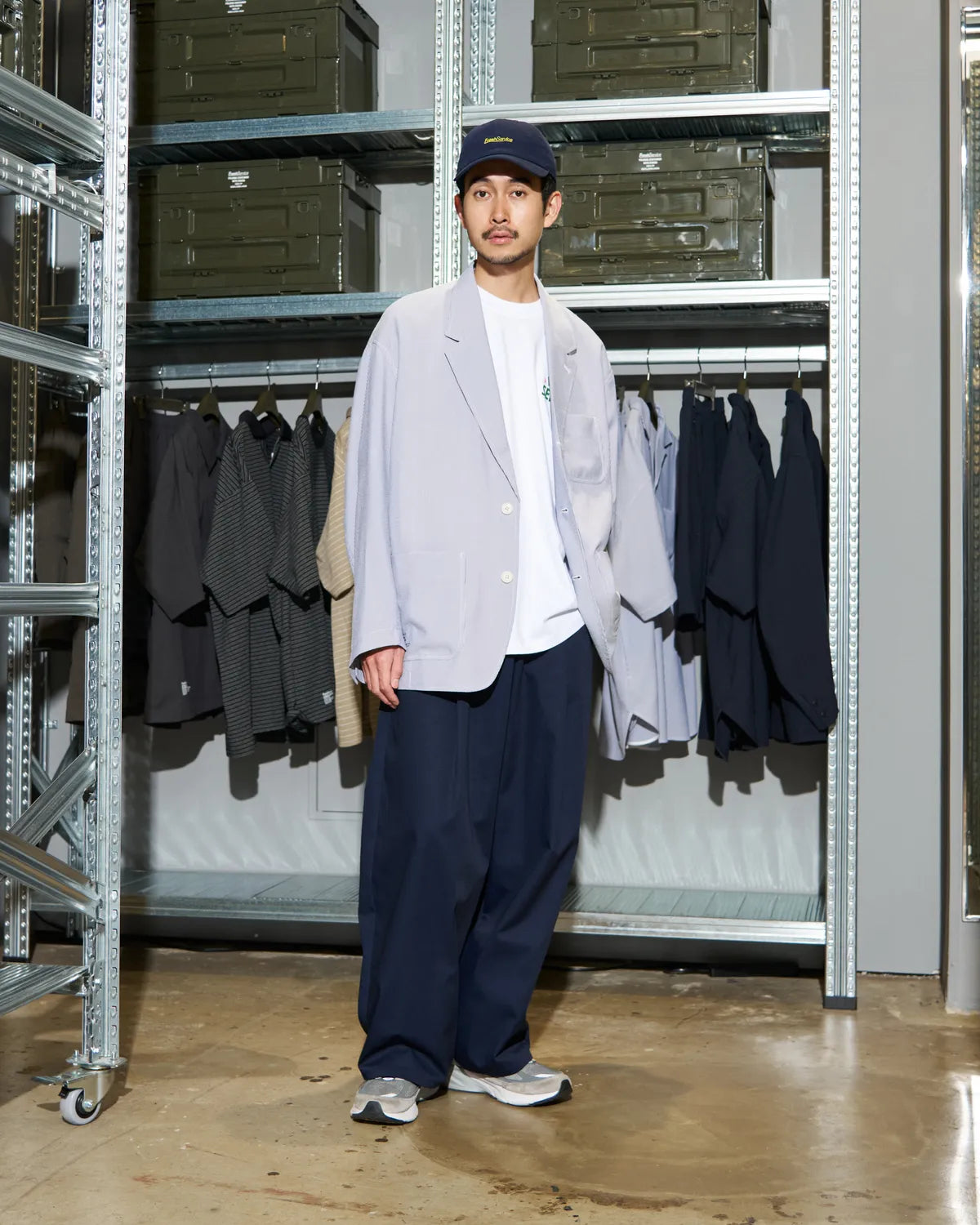 FreshService / SEERSUCKER STRIPE BLAZER (FSC262-20112)