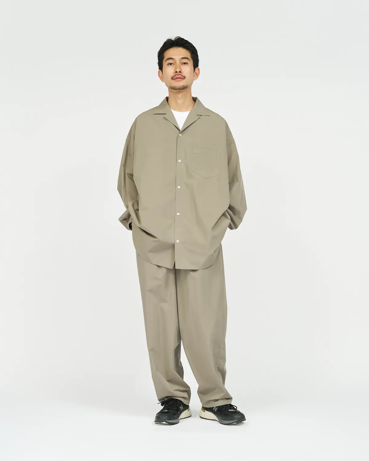 FreshService / AIR POPLIN TWO TUCK EASY PANTS (FSC263-40047)