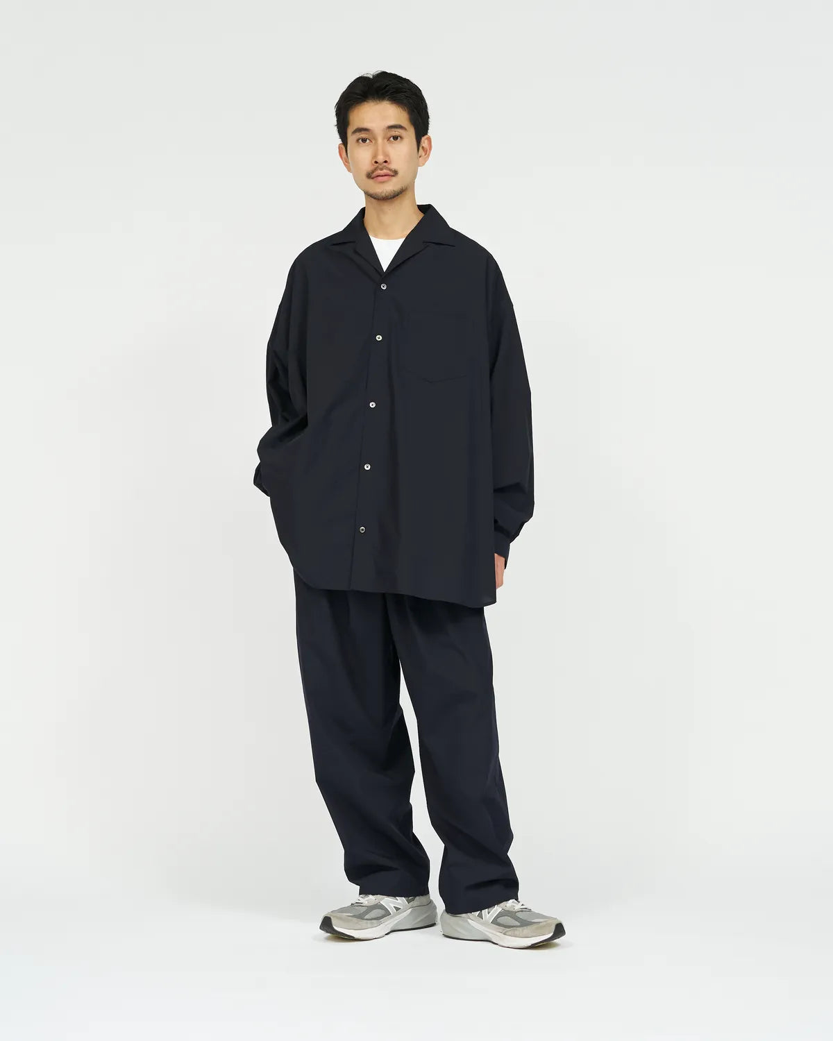 FreshService / AIR POPLIN OPEN COLLAR L/S SHIRT (FSC263-50046)