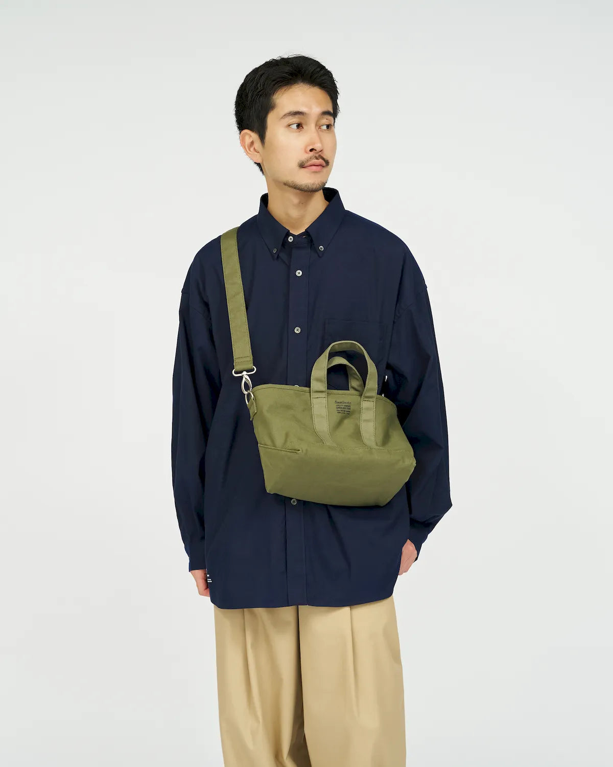 FreshService / UTILITY CANVAS SHOULDER TOTE (FSP263-90058)