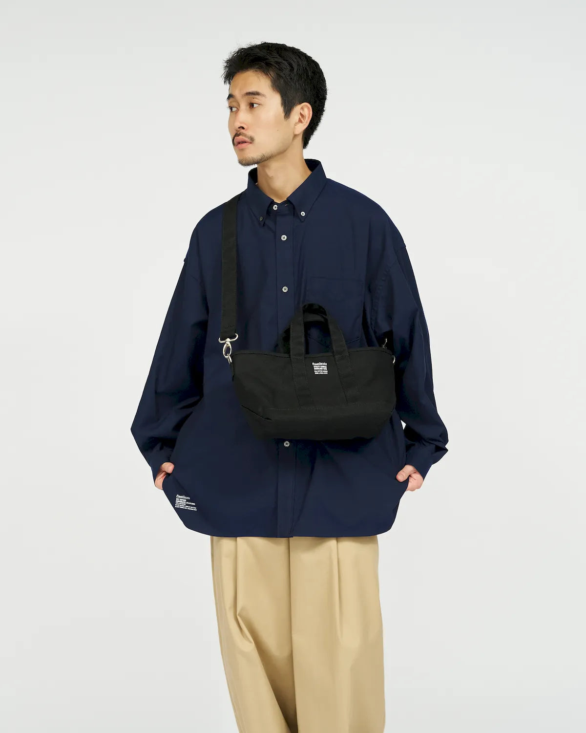 FreshService / UTILITY CANVAS SHOULDER TOTE (FSP263-90058)