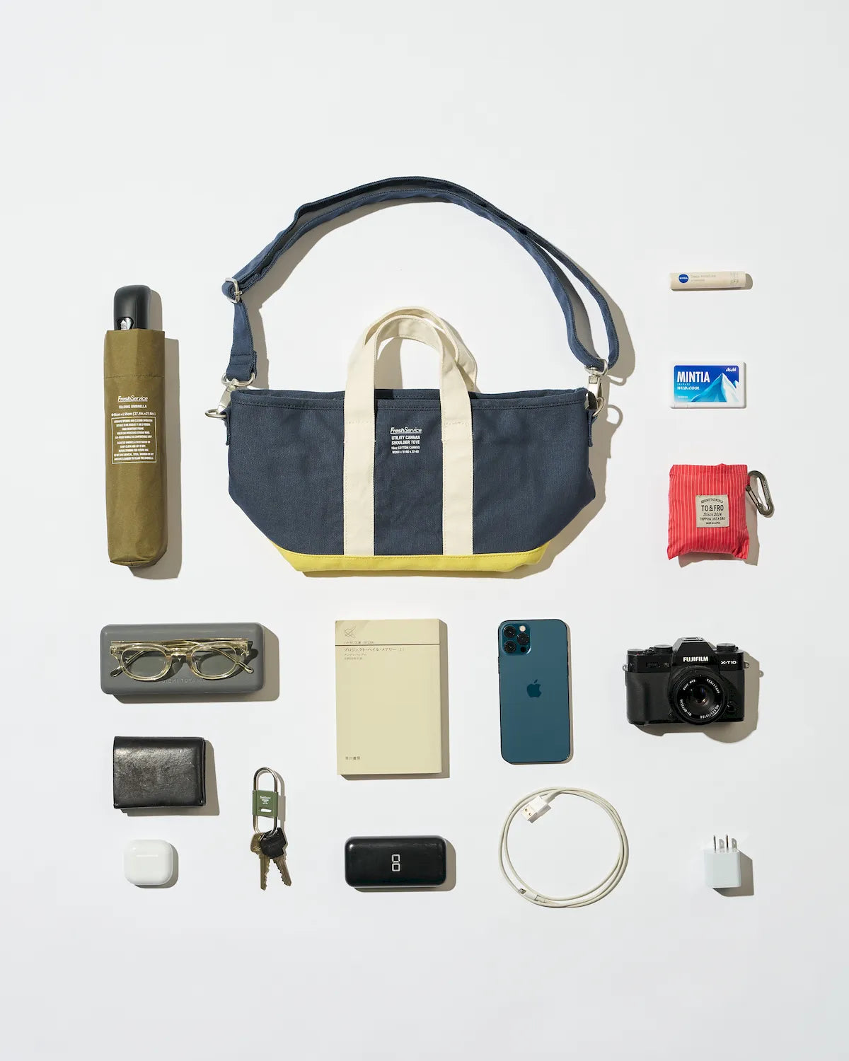 FreshService / UTILITY CANVAS SHOULDER TOTE (FSP263-90058)
