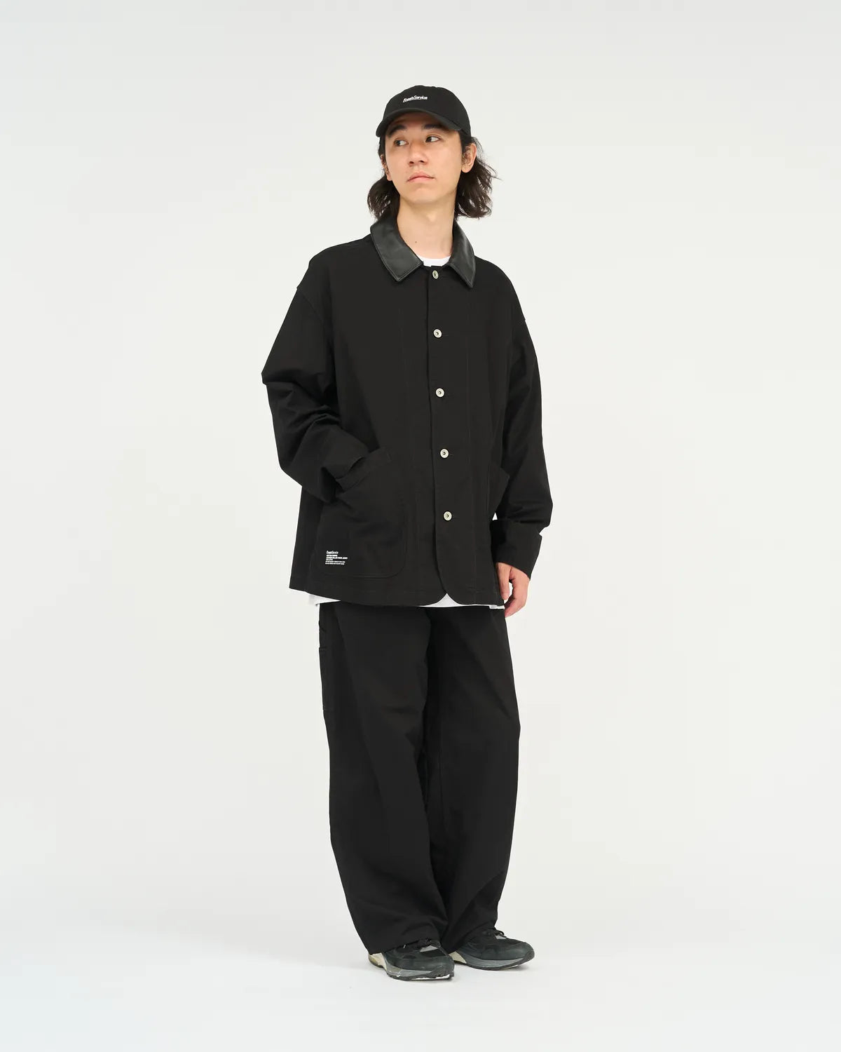 FreshService / COTTON CANVAS LEATHER COLLAR WORK JACKET (FSC263-30032)
