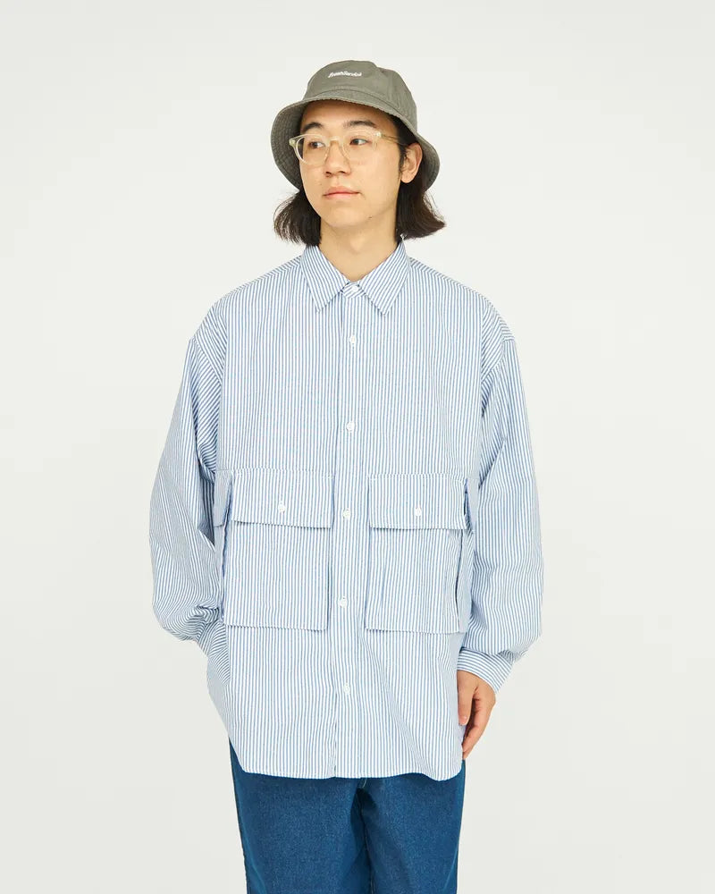 FreshService / DRY OXFORD FLAP POCKET L/S SHIRT (FSC244-50001B)