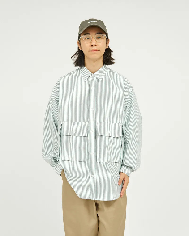 FreshService / DRY OXFORD FLAP POCKET L/S SHIRT (FSC244-50001B)