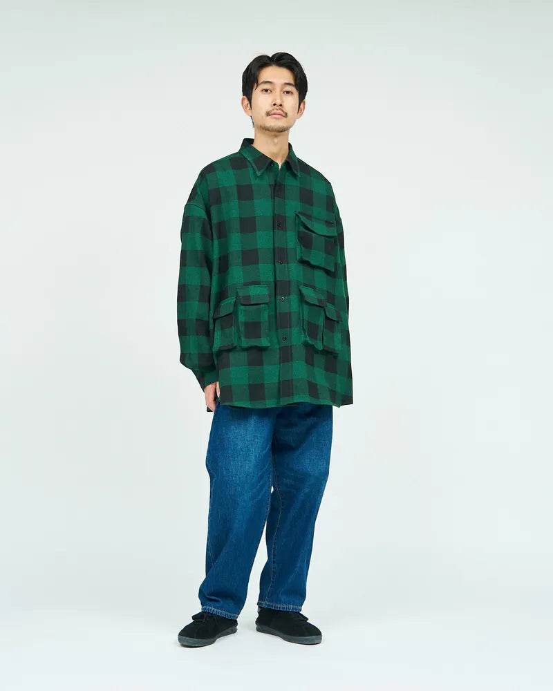 FreshService / BUFFALO CHECK MULTI POCKET SHIRT (FSC243-50133)