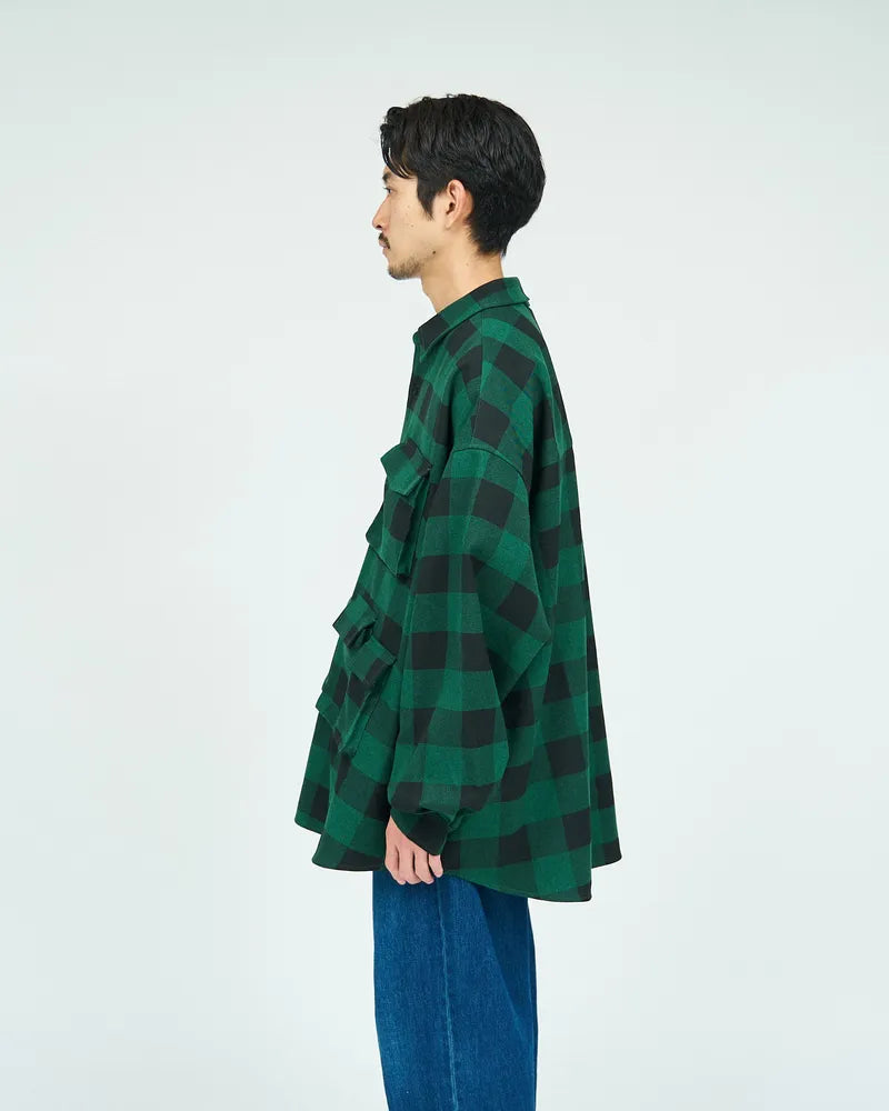 FreshService / BUFFALO CHECK MULTI POCKET SHIRT (FSC243-50133)