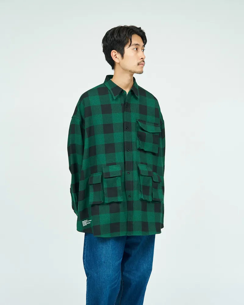 FreshService / BUFFALO CHECK MULTI POCKET SHIRT (FSC243-50133)