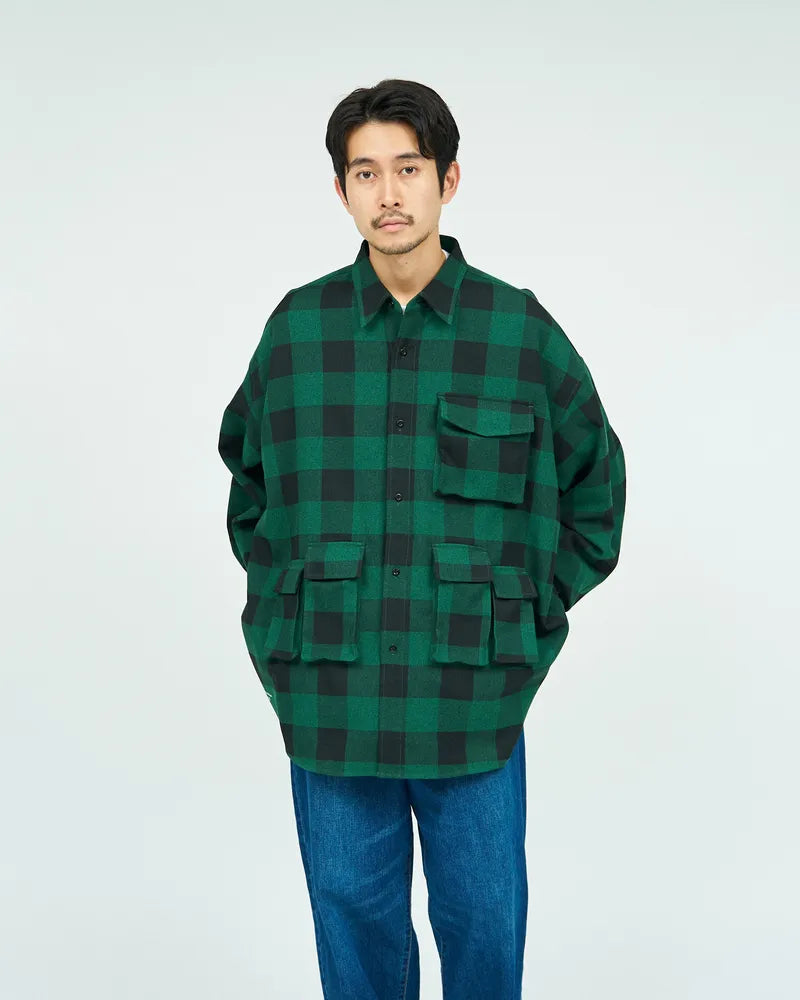 FreshService / BUFFALO CHECK MULTI POCKET SHIRT (FSC243-50133)