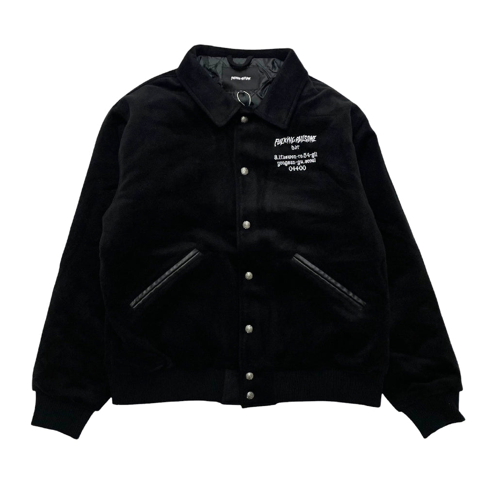 FUCKING AWESOME の Korea Bar Varsity Jacket