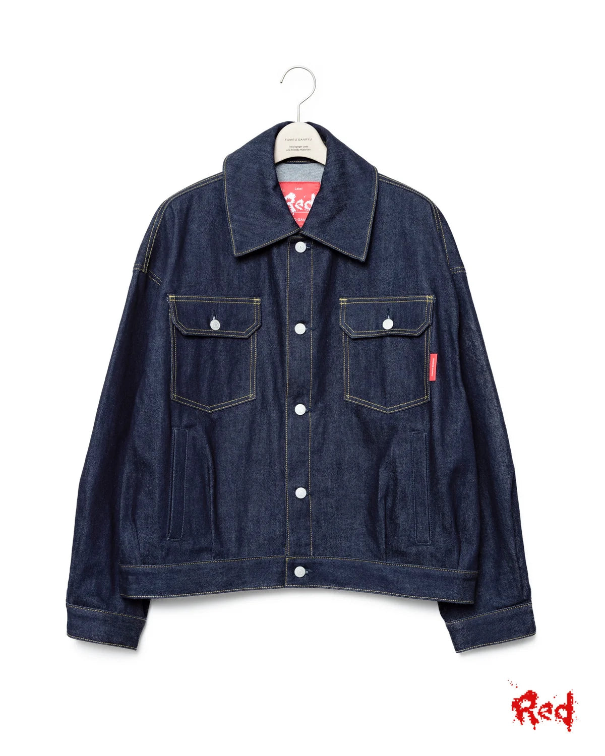 FUMITO GANRYU の Deformed denim JK (Fu13-Bl-04)