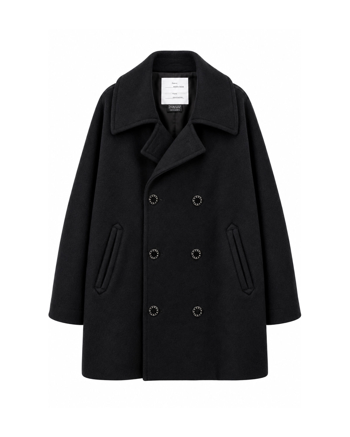 FUMITO GANRYU の Dolman Sleeve Peacoat (Fu16-Co-02)