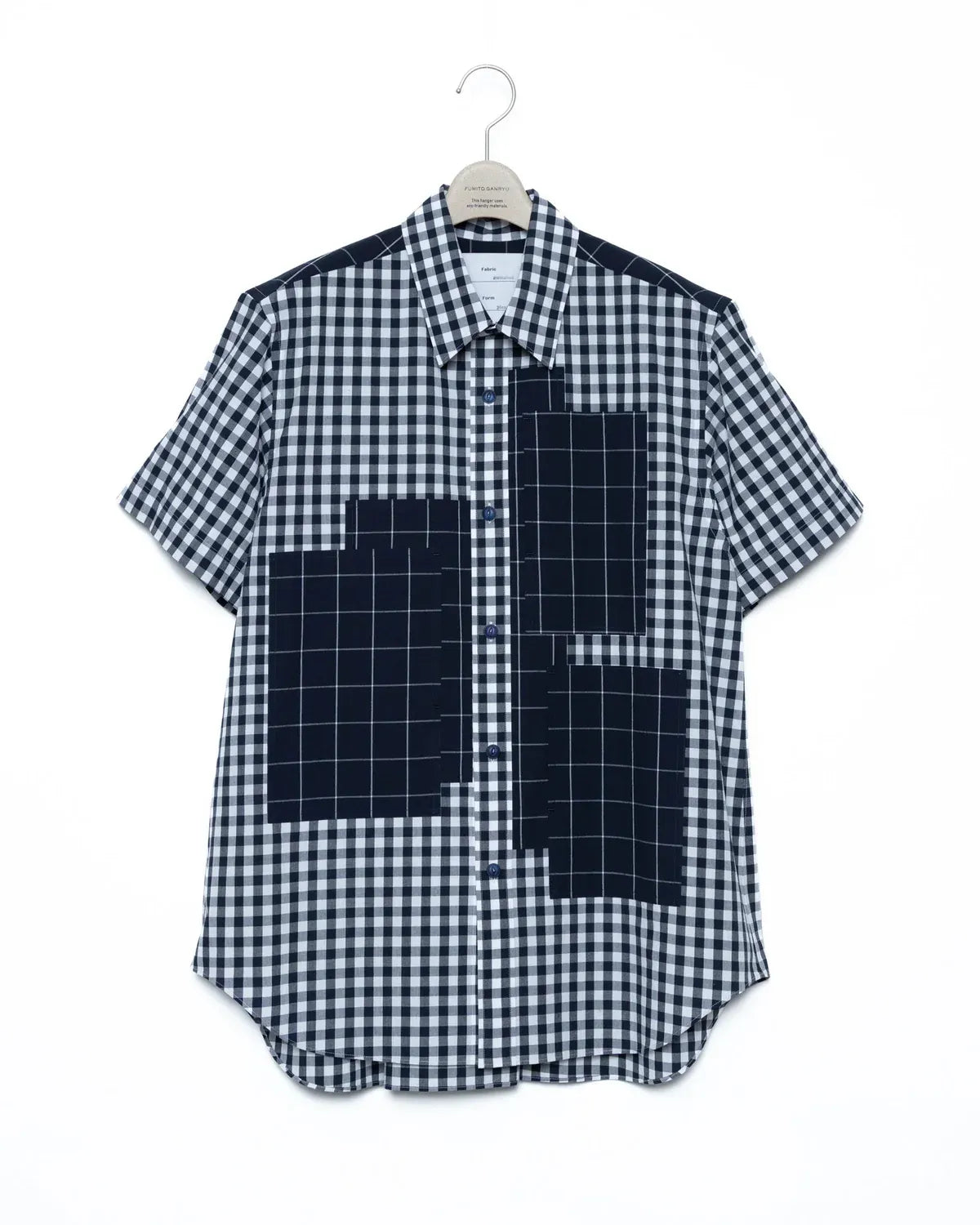 FUMITO GANRYU の Patchwork Pocket Short-Sleeved Shirt (Fu15-Sh-03)
