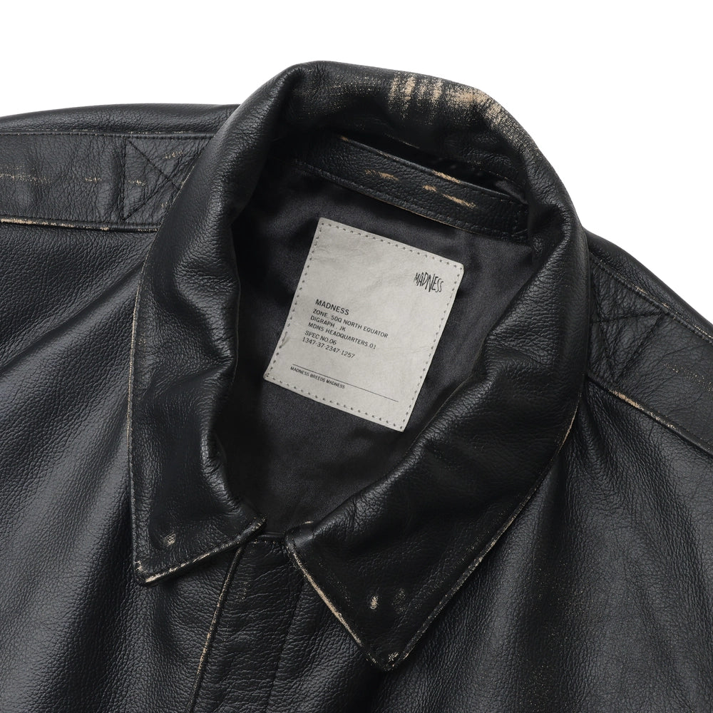 MADNESS /  REGENERATED LEATHER A2 AVIATOR JACKET (24FM-JKT-LTHJK2-D001)