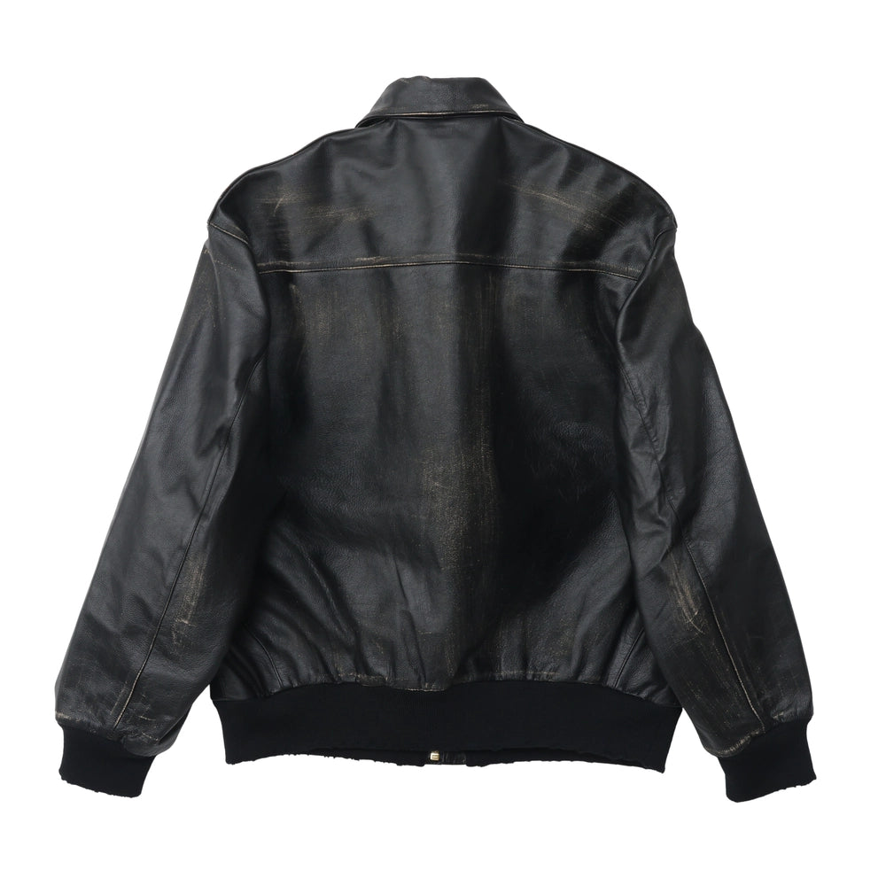 MADNESS /  REGENERATED LEATHER A2 AVIATOR JACKET (24FM-JKT-LTHJK2-D001)