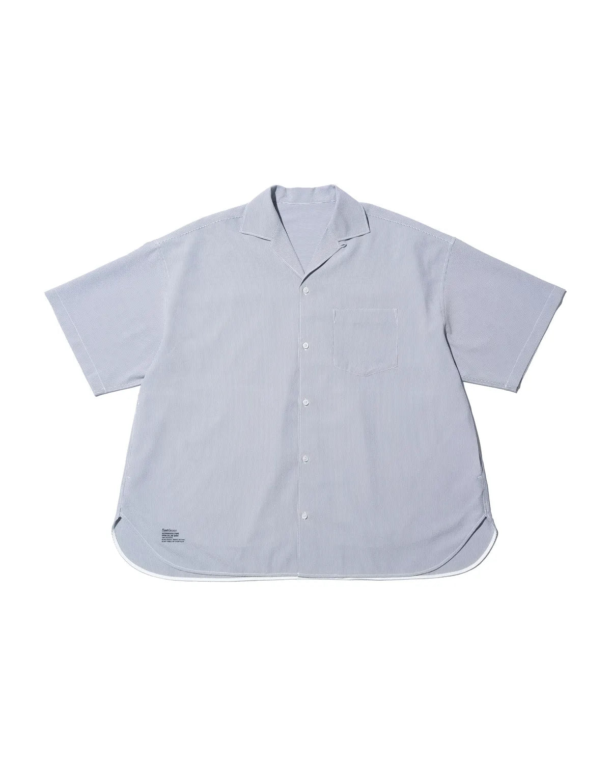 FreshService の SEERSUCKER STRIPE OPEN COLLAR SHIRT (FSC262-50113)