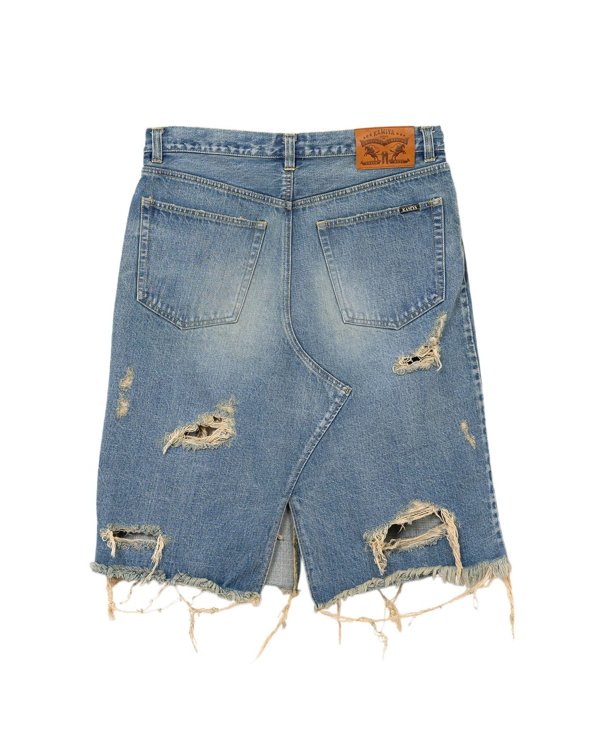 KAMIYA / Denim Wrap Skirt (G14PT040)