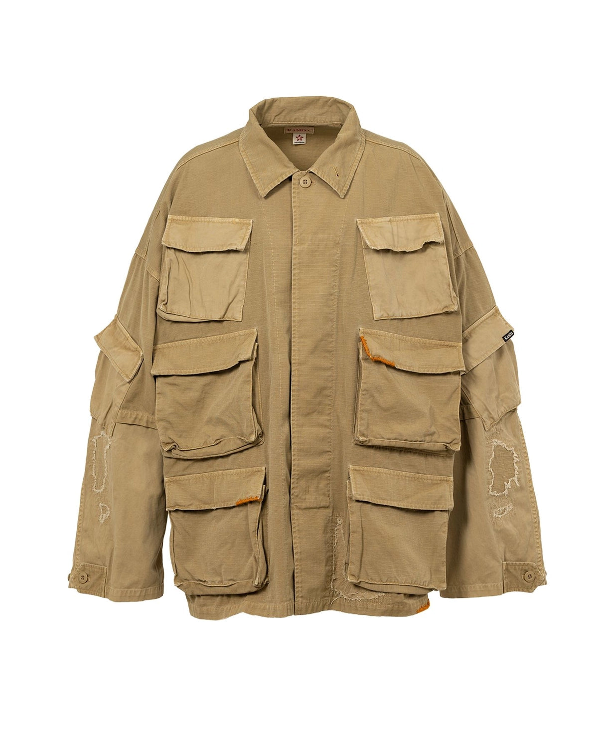KAMIYA / Repaired Ripstop Fatigue Jacket (G15BL039)