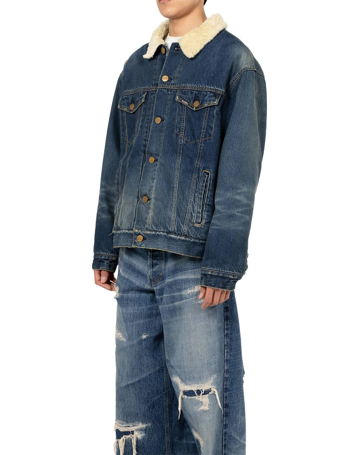 KAMIYA / Boa Lining Denim Jacket (G15BL048)