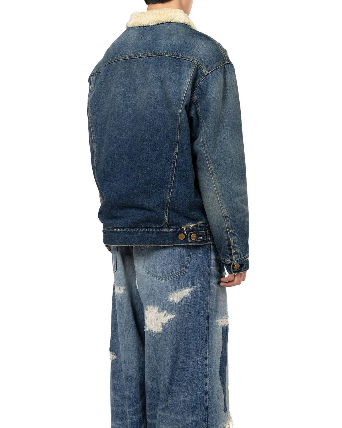 KAMIYA / Boa Lining Denim Jacket (G15BL048)
