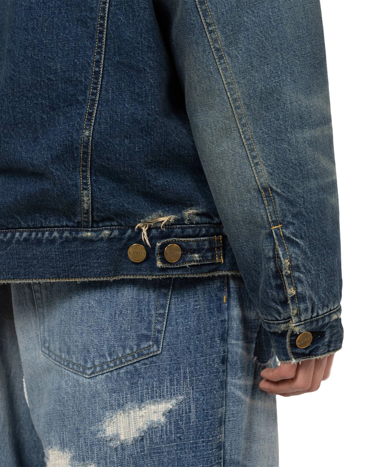 KAMIYA / Boa Lining Denim Jacket (G15BL048)